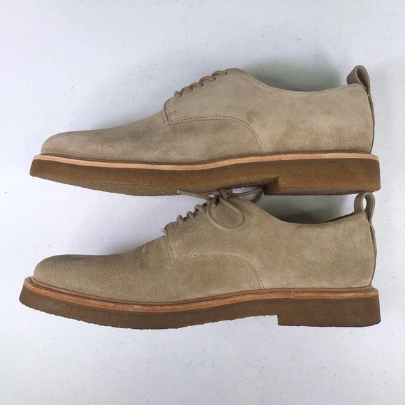 COACH Men\'s Suede Derby W/Crepe Sole, Oat Brown main image 8